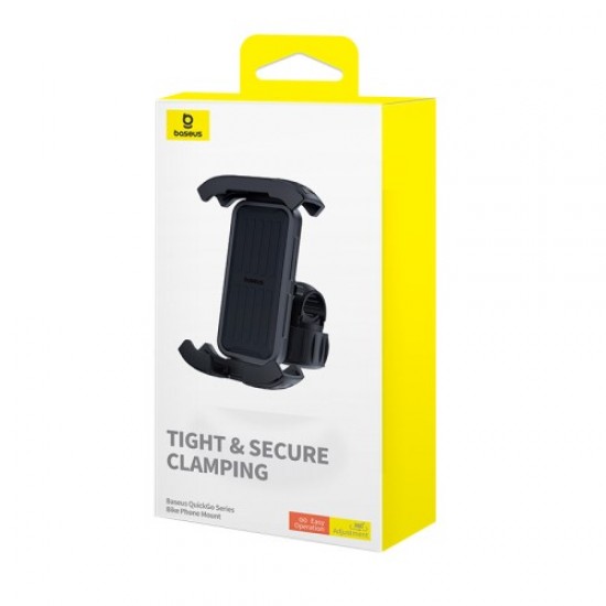 BASEUS QuickGo Series Bike Phone Mount Quick Release Cycling Holder for Bicycle. Motorcycle Tight Secure Phone Clamp Holders & Docks