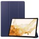 For Samsung Galaxy Tab S9+ Tri-Fold Stand Tablet Case PU Leather Shock Resistant Smart Cover - Blue Samsung Cases Mobile Tablet