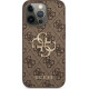Guess PU 4G Metal Logo Case for iPhone 13 Pro - Brown Apple Cases Mobile