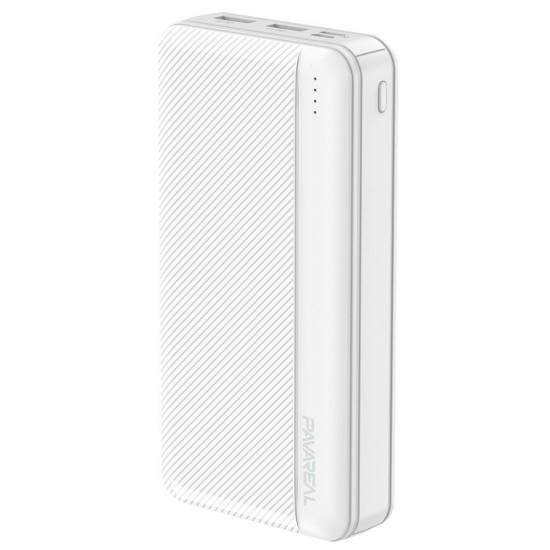 Pavareal PA-PB16 Power Bank 20000mAh - Λευκό Εξωτερική Μπαταρία - Power Bank