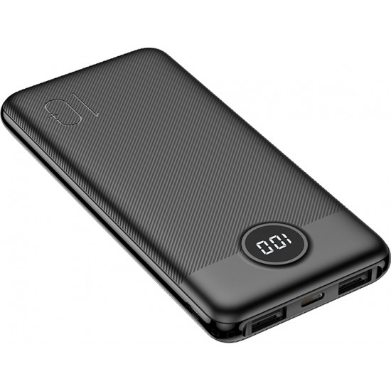 Veger L10 VP1105 Power Bank 10000mAh with 2 USB-A - Black Power Bank