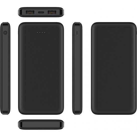 Veger VP1065 Power Bank 10000mAh with 2 USB-A - Black Power Bank