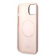 Karl Lagerfeld and Choupette Back Silicone Case for iPhone 14 Plus - Pink Apple Cases Mobile