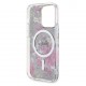 Guess Flowers Back PC Case MagSafe for iPhone 14 Pro - Xhaki Apple Cases Mobile
