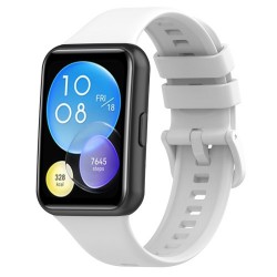For Huawei Watch Fit 2 / Fit 2 Active / Classic / Elegant Silicone Watch Strap Soft Sport Replacement Watch Band - White For Huawei Watch Fit 2 / Fit 2 Active / Classic / Elegant Silicone Watch Strap Soft Sport Replacement Watch Band - White