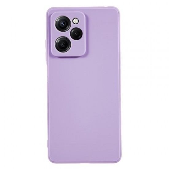For Xiaomi Redmi Note 12 Pro Speed 5G / Poco X5 Pro 5G Straight Edge Design Soft TPU Phone Case Precise Cutout Cover - Purple XIAOMI Cases Mobile