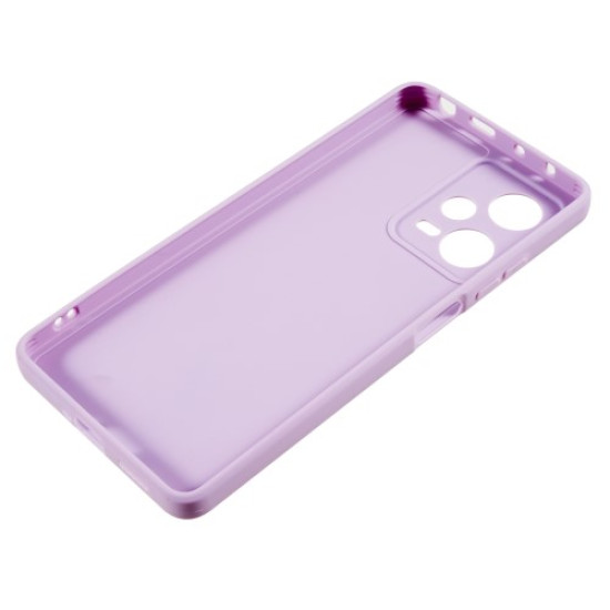 For Xiaomi Redmi Note 12 Pro 5G Straight Edge Design Phone Case Soft TPU Precise Cutout Anti-Scratch Cover - Purple XIAOMI Cases Mobile