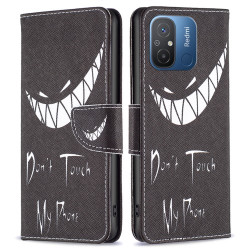 Θήκη Πορτοφόλι με Βάση Στήριξης (Όψη Δέρματος) για Xiaomi Redmi 12C 4G - Θυμωμένη Φάτσα