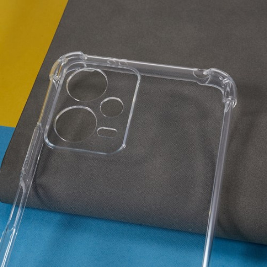Clear Cover for Xiaomi Redmi Note 12 5G (India) / (Global) / Poco X5 5G Reinforced Corners Anti-drop TPU Phone Case XIAOMI Cases Mobile