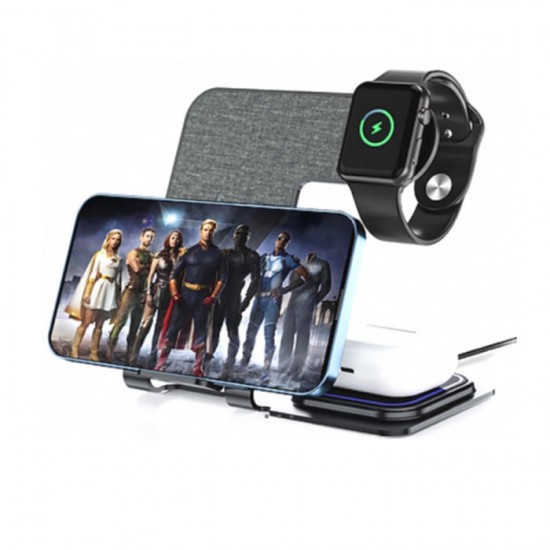Veger Y9 Wireless Charging Station for Smartphone / Airpods / Apple Watch 20W - Grey Power Bank