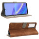 PU Leather Phone Case for TCL 40 SE RFID Blocking Wallet Phone Stand Cover - Brown TCL Mobile Cases