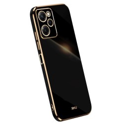 Θήκη Σιλικόνης TPU Electroplating Golden Edge για Xiaomi Poco X5 Pro 5G - Μαύρο Θήκη Σιλικόνης TPU Electroplating Golden Edge για Xiaomi Poco X5 Pro 5G - Μαύρο