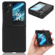 For Oppo Find N2 Flip 5G Drop Resistant PU Leather Coated PC Phone Case Protective Shell - Black Oppo Realme Cases Mobile