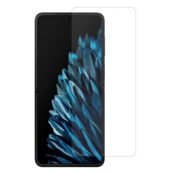 2Pcs Tempered Glass Screen Protector for Oppo Find N2 Flip 5G. Full Cover 2.5D Arc Edge Shatter Resistant Clear Film Oppo Realme Screen Protectors