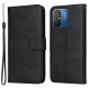 Θήκη Πορτοφόλι με Βάση Στήριξης (Όψη Δέρματος) για Xiaomi Redmi 12C 4G / 11A 4G - Μαύρο XIAOMI Θήκες Κινητών
