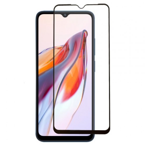 Σκληρυμένο Γυαλί (Tempered Glass) Προστασίας Οθόνης Πλήρης Κάλυψης για Xiaomi Redmi 12C - Μαύρο XIAOMI Προστατευτικά οθόνης