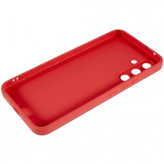 For Samsung Galaxy A34 5G Soft TPU Phone Case Straight Edge Precise Cutout Protective Cover - Red Samsung Cases Mobile