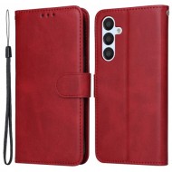 Θήκη Πορτοφόλι με Βάση Στήριξης (Όψη Δέρματος) για Samsung Galaxy A54 5G - Κόκκινο