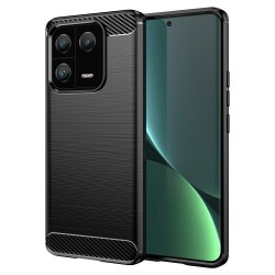 Θήκη Σιλικόνης Carbon Fiber Ενισχυμένη για Xiaomi 13 Pro 5G - Μαύρο