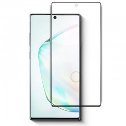 Σκληρυμένο Γυαλί (Tempered Glass) Προστασίας Οθόνης Πλήρης Κάλυψης για Samsung Galaxy S22 Ultra - Μαύρο (με Τρύπα στο Δαχτυλικό)