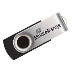 Flash Drive MediaRange MR910 16GB USB 2.0 - Black/Silver Flash Drive MediaRange MR910 16GB USB 2.0 - Black/Silver