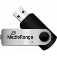 Flash Drive MediaRange MR910 16GB USB 2.0 - Black/Silver