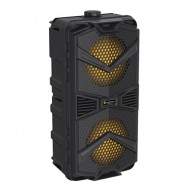 NEW RIXING NRG5501B Πολύχρωμο Ασύρματο Ηχείο 16W Stereo Sound Subwoofer Sound Box Supports FM Radio. TF Card. USB Flash Drives. AUX Line-in