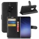 Θήκη Πορτοφόλι με Βάση Στήριξης (Όψη Δέρματος) για Samsung Galaxy S9 Plus G965 - Μαύρο Samsung Θήκες Κινητών