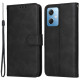 For Xiaomi Redmi Note 12 5G / Poco X5 5G PU Leather Calf Texture Phone Cover Folio Flip Wallet Stand Phone Case with Strap - Black XIAOMI Cases Mobile
