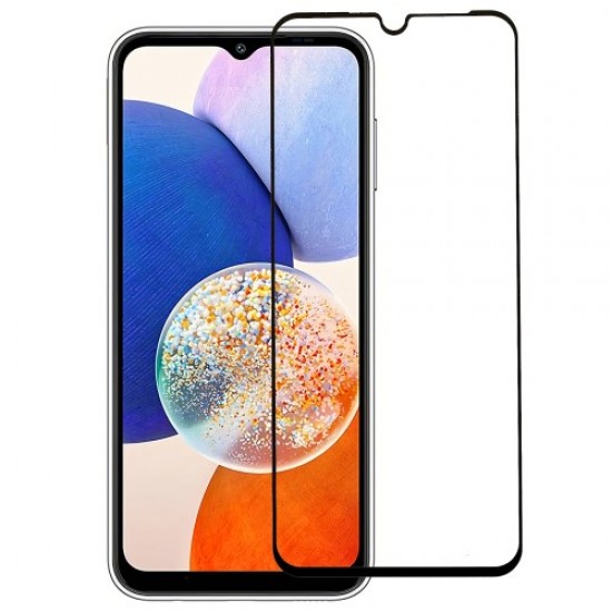 For Samsung Galaxy A14 5G 9H Hardness Full Glue Tempered Glass Film Silk Printing Secondary Hardening Full Screen Protector Samsung Screen Protectors