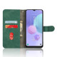 For TCL 405 Drop-proof PU Leather Phone Case Foldable Stand Wallet Skin-touch Feeling Flip Cell Phone Cover Stand with Wrist Strap - Green TCL Mobile Cases