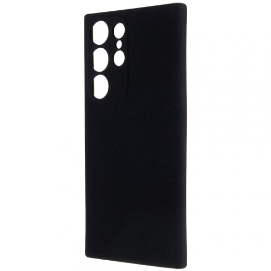 For Samsung Galaxy S23 Ultra Anti-Scratch Double-Sided Matte Case Soft TPU Camera Protection Phone Cover - Black Samsung Cases Mobile