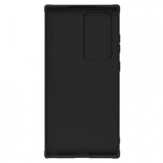 NILLKIN For Samsung Galaxy S23 Ultra Hard PC Soft TPU Case Drop-proof Phone Cover with Sliding Lens Protection - Black Samsung Cases Mobile