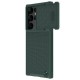 NILLKIN For Samsung Galaxy S23 Ultra Hard PC Soft TPU Case Drop-proof Phone Cover with Sliding Lens Protection - Green Samsung Cases Mobile