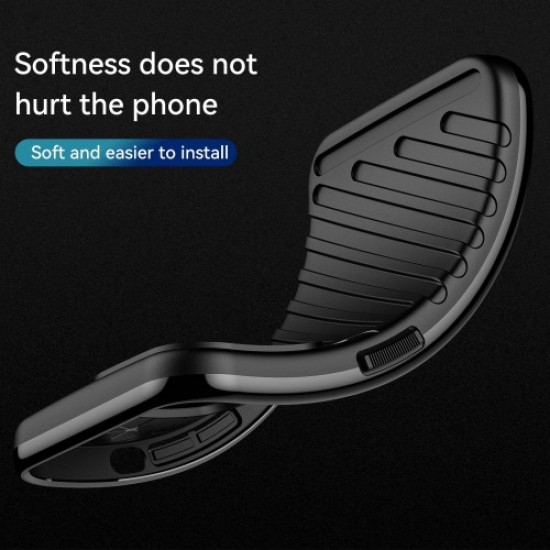 Thunder Series Twill Texture Shockproof Case for Samsung Galaxy S23+ Scratch-Proof Phone Case Anti-Fingerprint Thickened TPU Cover - Black Samsung Cases Mobile