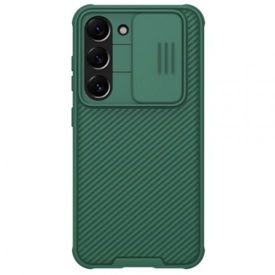 NILLKIN CamShield Pro Series for Samsung Galaxy S23+ Protective Phone Case with Slide Camera Cover Anti-scratch Phone Shell - Green Samsung Cases Mobile