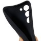 For Samsung Galaxy S23 Flexible TPU Camera Protection Phone Case Double-Sided Matte Anti-Fingerprint Cover - Black Samsung Cases Mobile