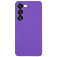 For Samsung Galaxy S23 Flexible TPU Camera Protection Phone Case Double-Sided Matte Anti-Fingerprint Cover - Purple