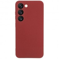 Θήκη Σιλικόνης TPU για Samsung Galaxy S23 - Κόκκινο του Κρασιού