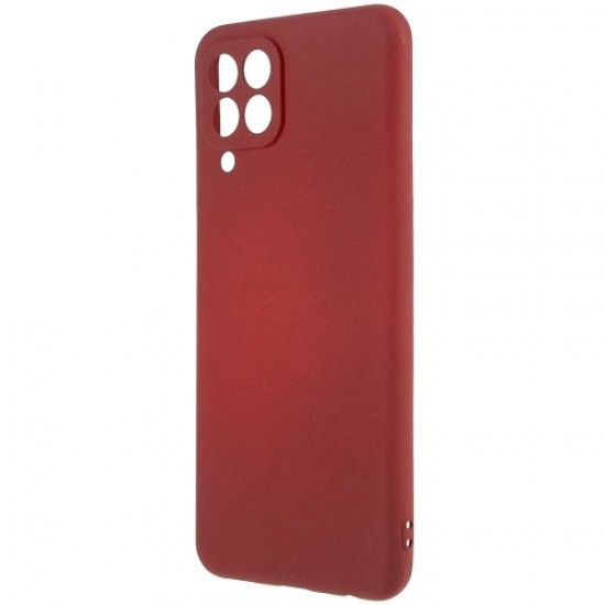 For Samsung Galaxy M33 5G (Global Version) Soft TPU Phone Cover Double-Sided Matte Anti-scratch Back Case - Wine Red Samsung Cases Mobile