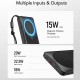 Veger W1151 MagOn Magnetic Wireless MagSafe Power Bank 10000mAh 15W USB-A USB-C Power Delivery / Quick Charge 3.0 - Black Power Bank