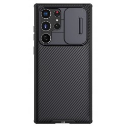 NILLKIN Camshield Σκληρή Θήκη με Πορτάκι Κάμερας για Samsung Galaxy S22 Ultra 5G - Μαύρο