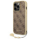 Guess 4G Charms Σκληρή Θήκη Πλάτης για iPhone 14 Pro - Καφέ Apple Θήκες Κινητών