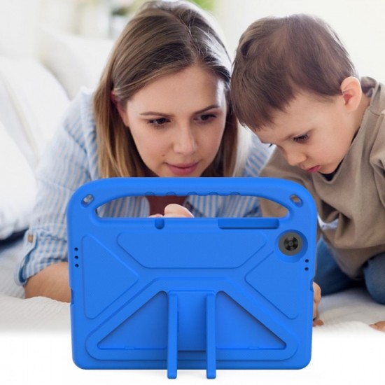 Drop-proof Kids Safe EVA Foam Case with Kickstand for Lenovo Tab M10 HD GEN 2 TB-X306 - Blue Lenovo Cases Mobile Tablet