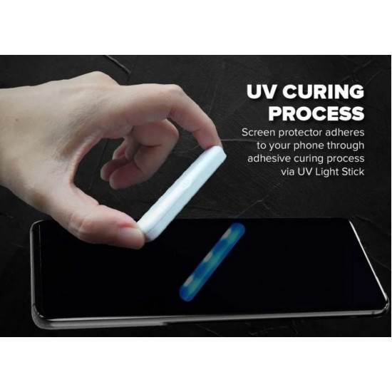 UV PRO Tempered Glass X-ONE - for Samsung Galaxy S22 Ultra (case friendly) - working fingerprint sensor Samsung Screen Protectors