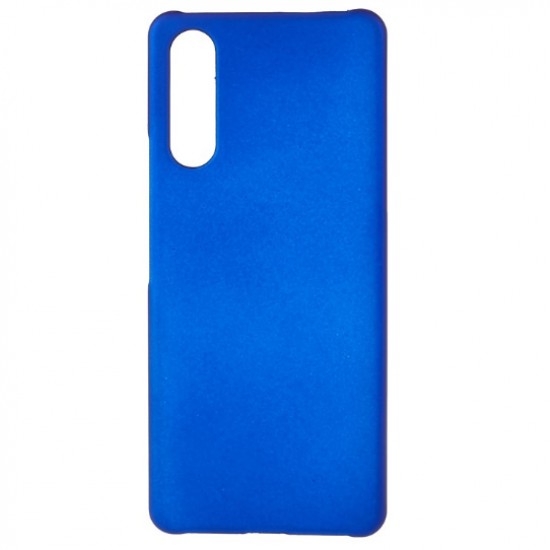 For Sony Xperia 10 IV Ultra-slim Mobile Phone Back Case Hard PC Glossy Surface Rubberized Cover - Blue Sony Cases Mobile