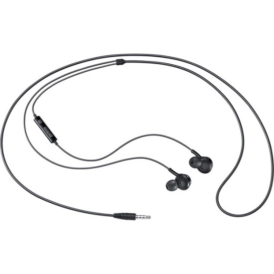 SAMSUNG In-ear Stereo Earphone with Mic and Remote Control for Samsung iPhone Etc - Black (EO-IA500BBE) Headsets
