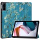 Pattern Printing Tablet Case for Xiaomi Redmi Pad. Trifold Stand PU Leather Full Protection Cover with Auto Wake / Sleep - Apricot Blossom XIAOMI  Tablet Cases