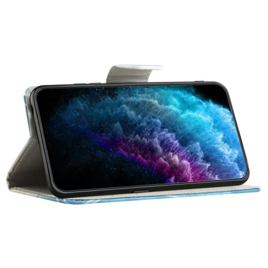 For Xiaomi Redmi A1 4G Cross Texture PU Leather Wallet Phone Case Pattern Printing Design Magnetic Closure Full Protection Folio - Tower XIAOMI Cases Mobile