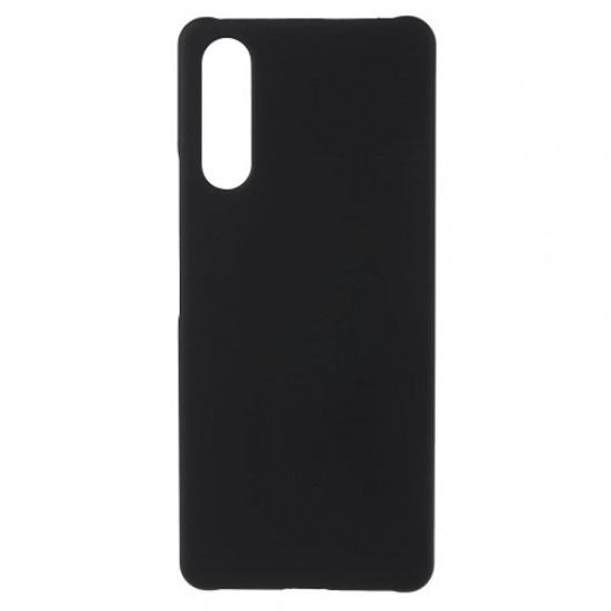 For Sony Xperia 10 IV Ultra-slim Mobile Phone Back Case Hard PC Glossy Surface Rubberized Cover - Black Sony Cases Mobile